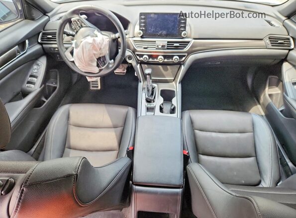 1HGCV1F30KA101575 2019 HONDA ACCORD White Dashboard view