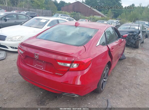 1HGCV1F30KA112186 2019 HONDA ACCORD Red Հետևի աջ