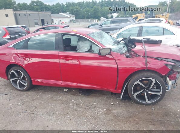 1HGCV1F30KA112186 2019 HONDA ACCORD Red Սարքավորումների վահանակի տեսք