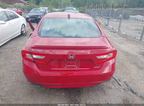 1HGCV1F30KA112186 2019 HONDA ACCORD Red 