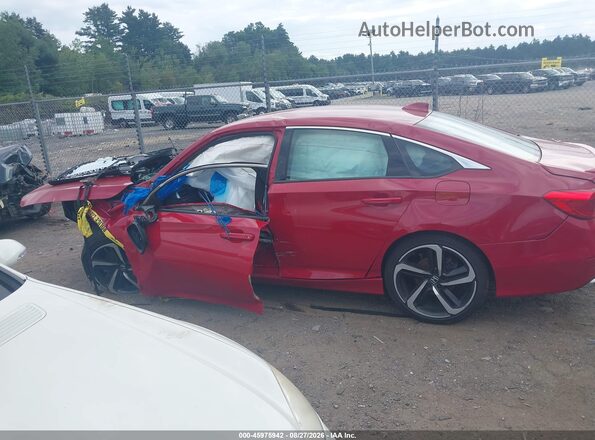1HGCV1F30KA112186 2019 HONDA ACCORD Red Սալոնի հետևի տեսք