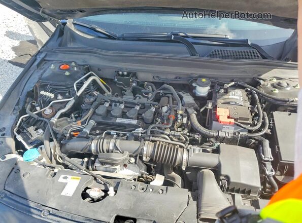 1HGCV1F30LA000098 2020 HONDA ACCORD Black Սալոնի հետևի տեսք