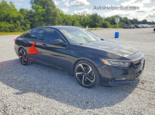 1HGCV1F30LA000098 2020 HONDA ACCORD Black Առջևի աջ