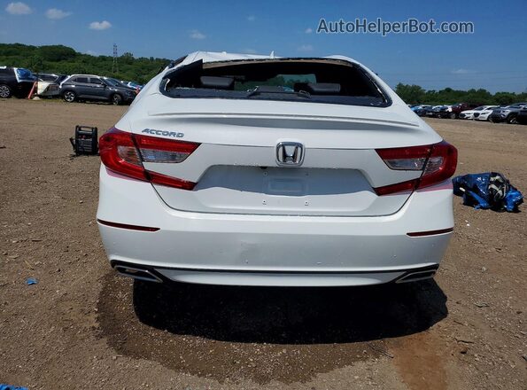 1HGCV1F30LA018617 2020 HONDA ACCORD White Հետևի տեսք