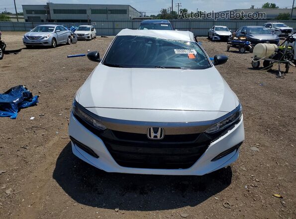 1HGCV1F30LA018617 2020 HONDA ACCORD White Դիմացի տեսք
