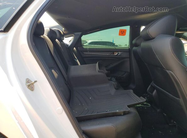 1HGCV1F30LA018617 2020 HONDA ACCORD White Հետևի նստատեղերի տեսք