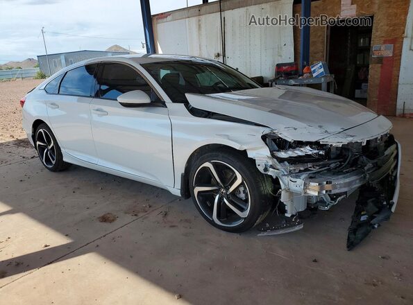 1HGCV1F30LA073083 2020 HONDA ACCORD Белый Передняя правая четверть