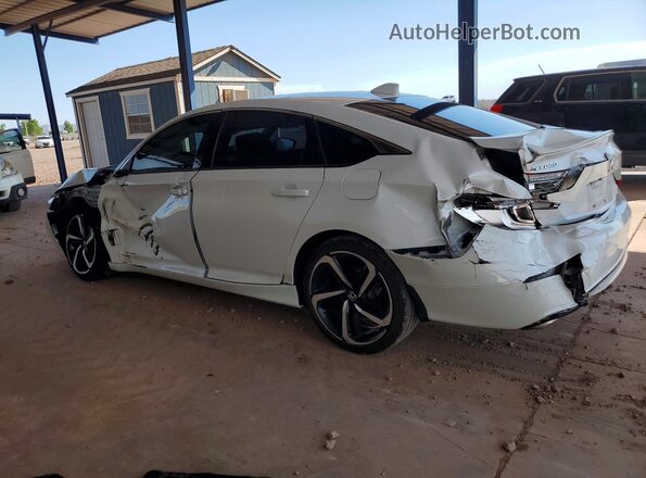 1HGCV1F30LA073083 2020 HONDA ACCORD Белый Задняя левая четверть
