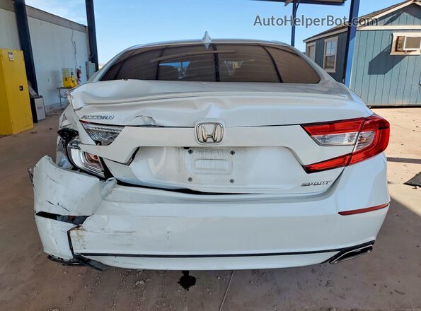 1HGCV1F30LA073083 2020 HONDA ACCORD Белый Вид сзади