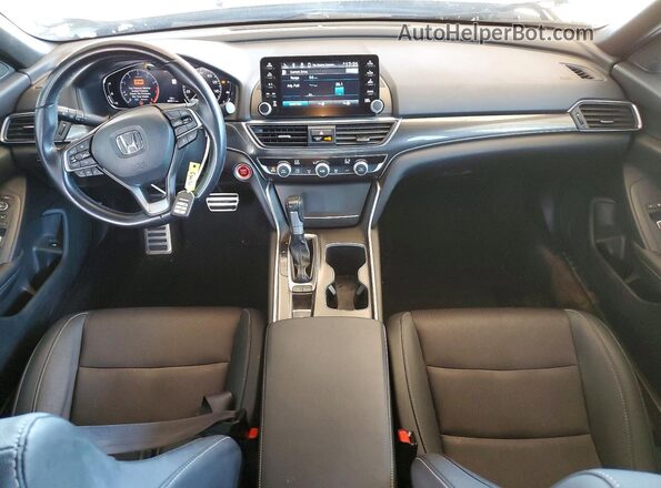 1HGCV1F30LA073083 2020 HONDA ACCORD Белый Вид панели приборов