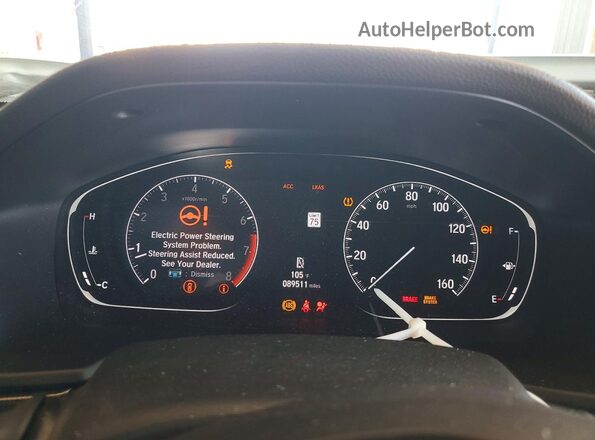 1HGCV1F30LA073083 2020 HONDA ACCORD Белый Вид щитка приборов