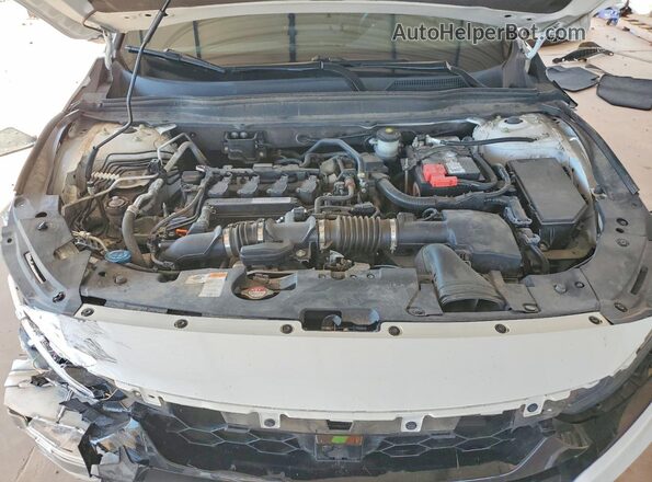 1HGCV1F30LA073083 2020 HONDA ACCORD Белый Вид задней части салона
