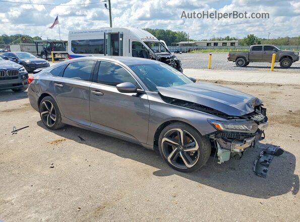 1HGCV1F30LA087632 2020 HONDA ACCORD Серый Передняя правая четверть