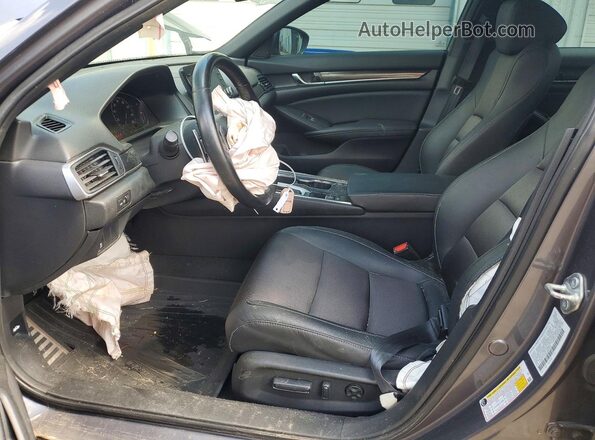 1HGCV1F30LA087632 2020 HONDA ACCORD Серый Вид салона спереди