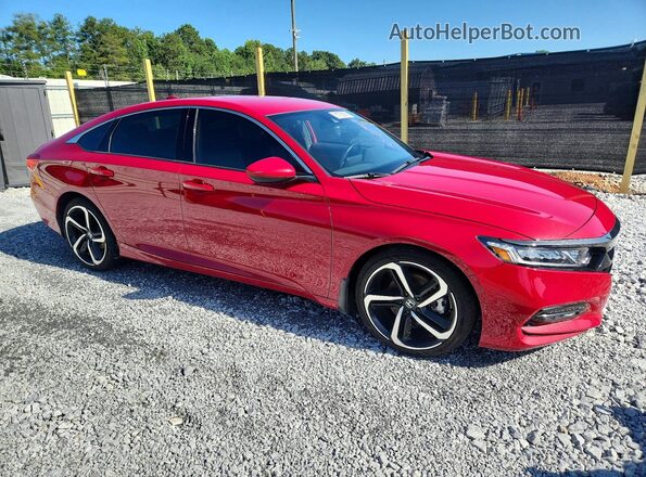 1HGCV1F30LA120905 2020 HONDA ACCORD Красный Передняя правая четверть