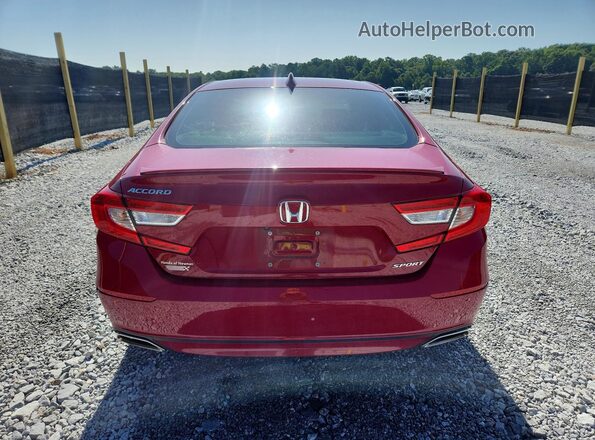 1HGCV1F30LA120905 2020 HONDA ACCORD Красный Вид сзади