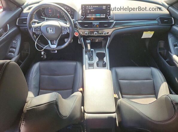 1HGCV1F30LA120905 2020 HONDA ACCORD Красный Вид панели приборов
