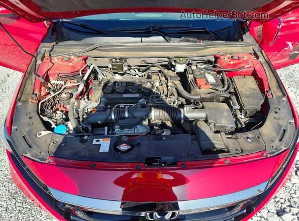 1HGCV1F30LA120905 2020 HONDA ACCORD Красный Вид задней части салона
