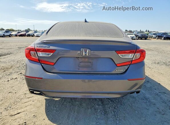 1HGCV1F30LA148865 2020 HONDA ACCORD Gray Հետևի տեսք