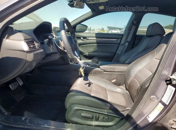1HGCV1F30LA148865 2020 HONDA ACCORD Gray Սալոնի դիմացի տեսք