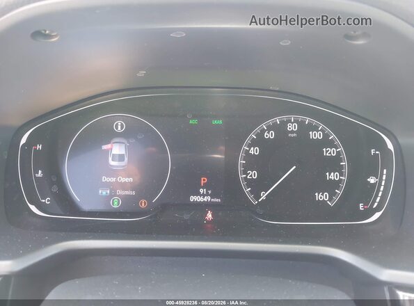 1HGCV1F30LA157159 2020 HONDA ACCORD Gray Вид задніх сидінь