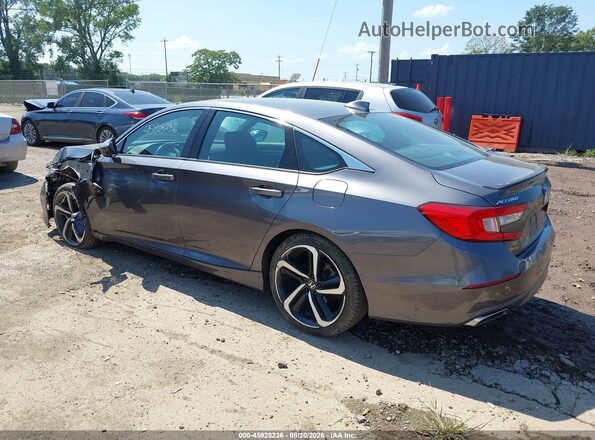 1HGCV1F30LA157159 2020 HONDA ACCORD Gray Задня ліва чверть