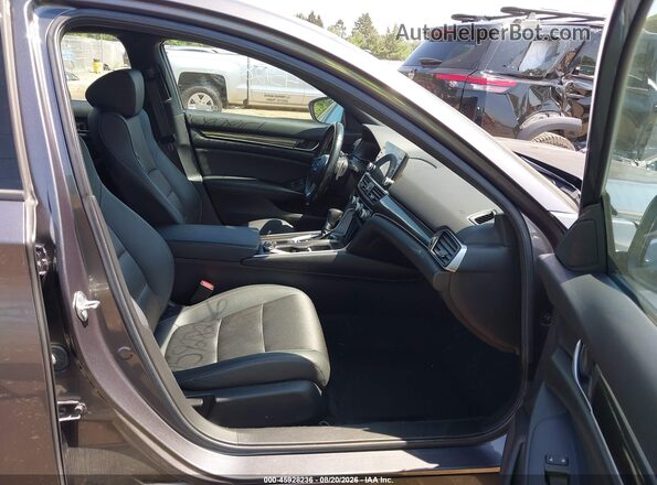 1HGCV1F30LA157159 2020 HONDA ACCORD Gray Вид салону спереду