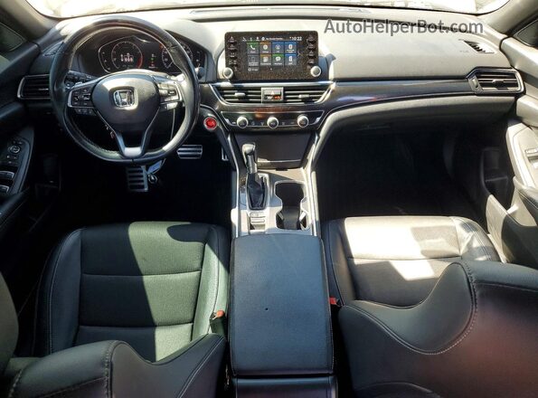 1HGCV1F30MA102860 2021 HONDA ACCORD Black Առջևի վահանակի տեսք