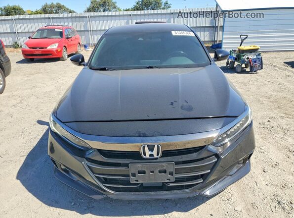 1HGCV1F30MA102860 2021 HONDA ACCORD Black Դիմացի տեսք