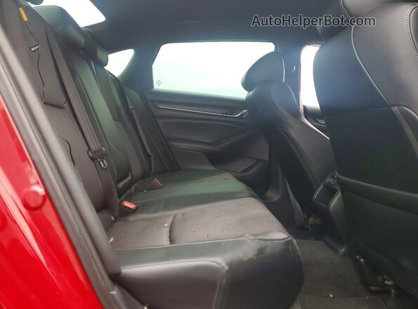 1HGCV1F30NA024744 2022 HONDA ACCORD Red უკანა სავარძლების ხედი