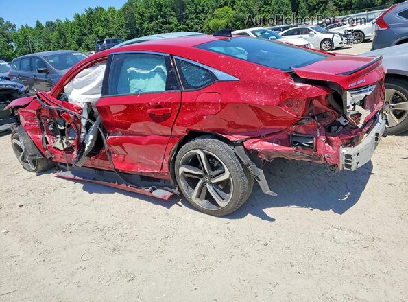1HGCV1F30NA056559 2022 HONDA ACCORD Red უკანა მარცხენა