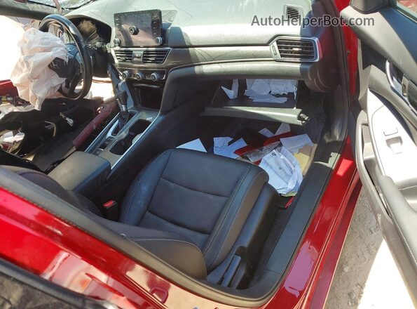 1HGCV1F30NA056559 2022 HONDA ACCORD Red წინა პანელის ხედი