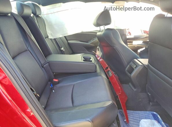 1HGCV1F30NA056559 2022 HONDA ACCORD Red უკანა სავარძლების ხედი