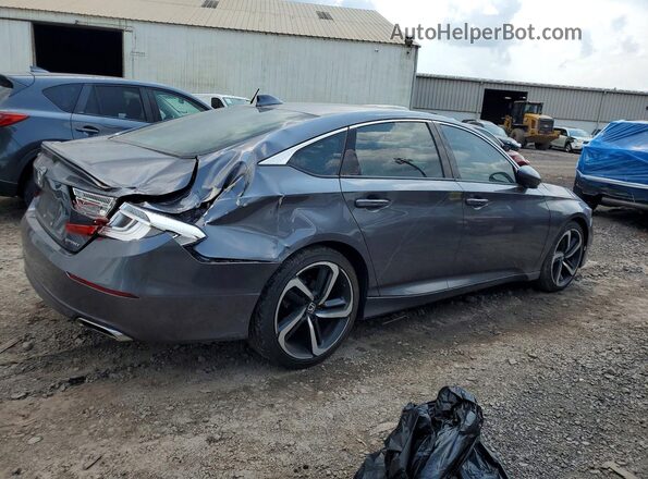 1HGCV1F31JA017960 2018 HONDA ACCORD Charcoal Trasero derecho
