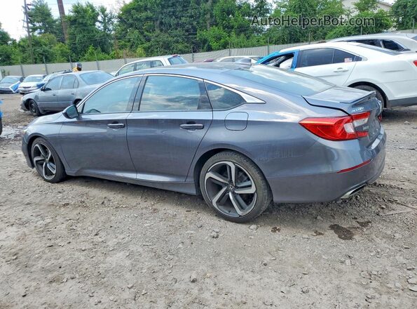 1HGCV1F31JA017960 2018 HONDA ACCORD Charcoal Trasero izquierdo