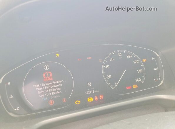 1HGCV1F31JA017960 2018 HONDA ACCORD Charcoal Vista del cuadro de instrumentos