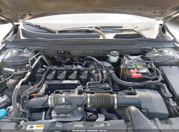 1HGCV1F31JA027212 2018 HONDA ACCORD Gray Вид ззаду