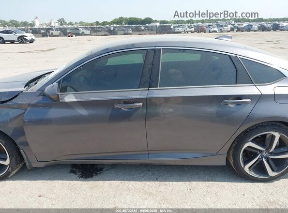 1HGCV1F31JA027212 2018 HONDA ACCORD Gray Панорамний вид салону 360°