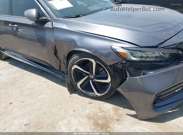 1HGCV1F31JA027212 2018 HONDA ACCORD Gray 