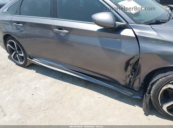 1HGCV1F31JA027212 2018 HONDA ACCORD Gray 