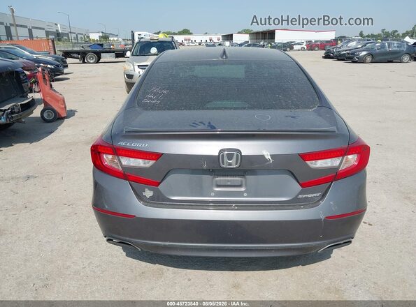 1HGCV1F31JA027212 2018 HONDA ACCORD Gray 
