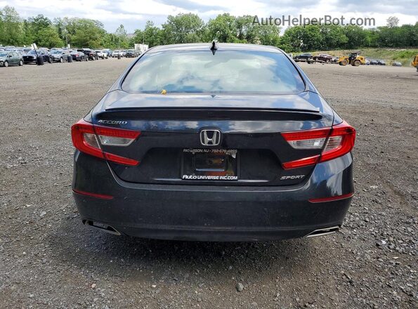 1HGCV1F31JA058041 2018 HONDA ACCORD Black Rear view