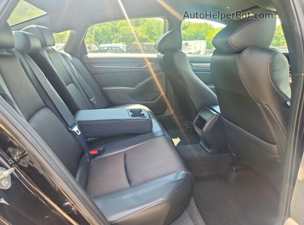 1HGCV1F31JA170936 2018 HONDA ACCORD Black Vista de los asientos traseros