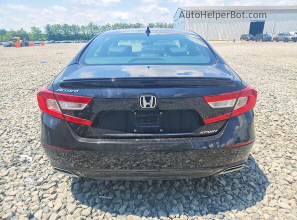 1HGCV1F31JA170936 2018 HONDA ACCORD Black Vista trasera