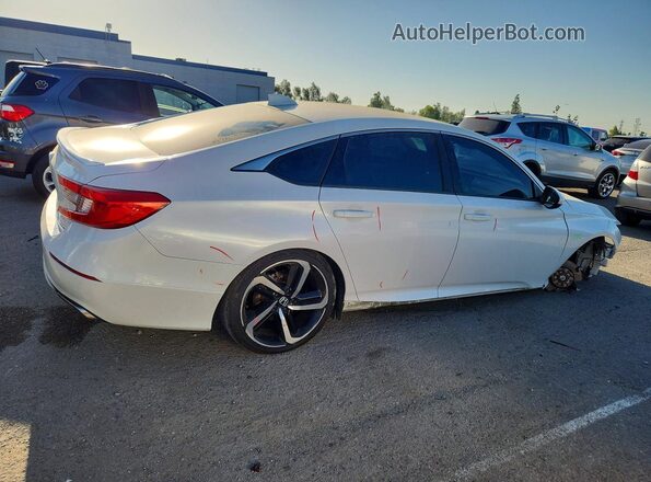 1HGCV1F31JA201781 2018 HONDA ACCORD White Задня права чверть