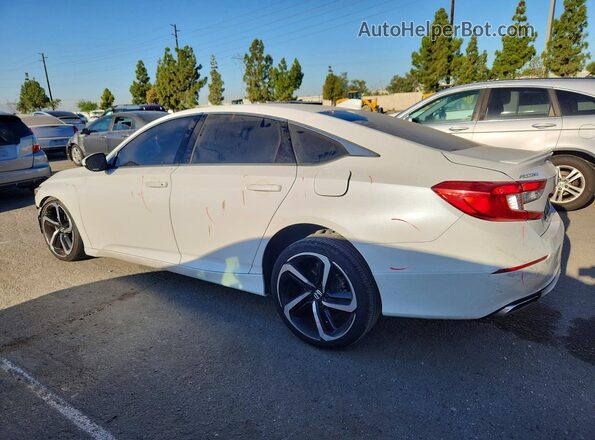 1HGCV1F31JA201781 2018 HONDA ACCORD White Задня ліва чверть