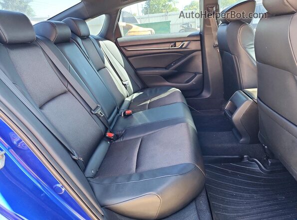 1HGCV1F31JA220265 2018 HONDA ACCORD Blue უკანა სავარძლების ხედი