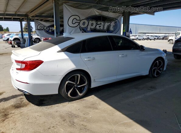 1HGCV1F31KA016390 2019 HONDA ACCORD White უკანა მარჯვენა