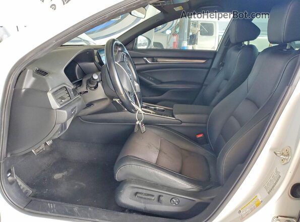 1HGCV1F31KA016390 2019 HONDA ACCORD White წინა სალონის ხედი