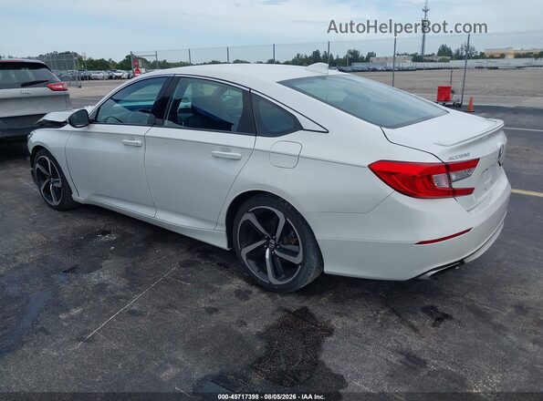 1HGCV1F31KA066089 2019 HONDA ACCORD White Задня ліва чверть